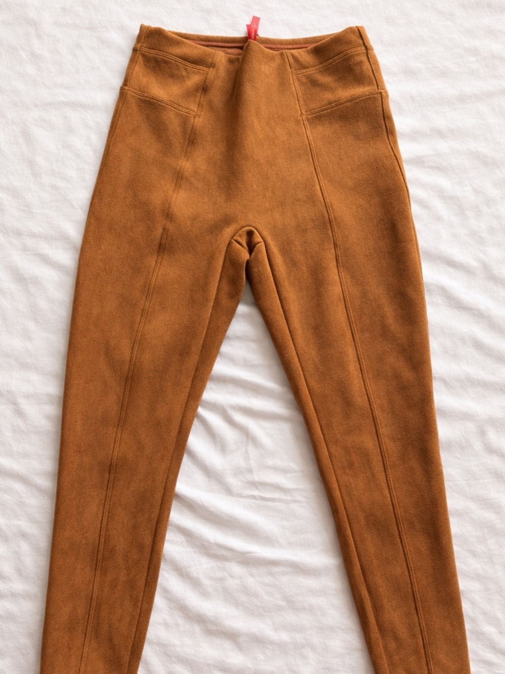 Cozy Rust Brown Fleece Leggings